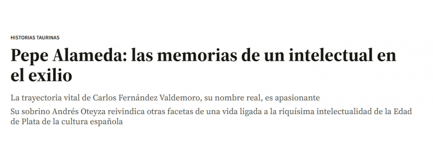 La editorial El Paseo adquiere los derechos del escritor José Alameda